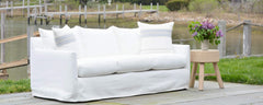 the outdoor slipcovered harbor sofa