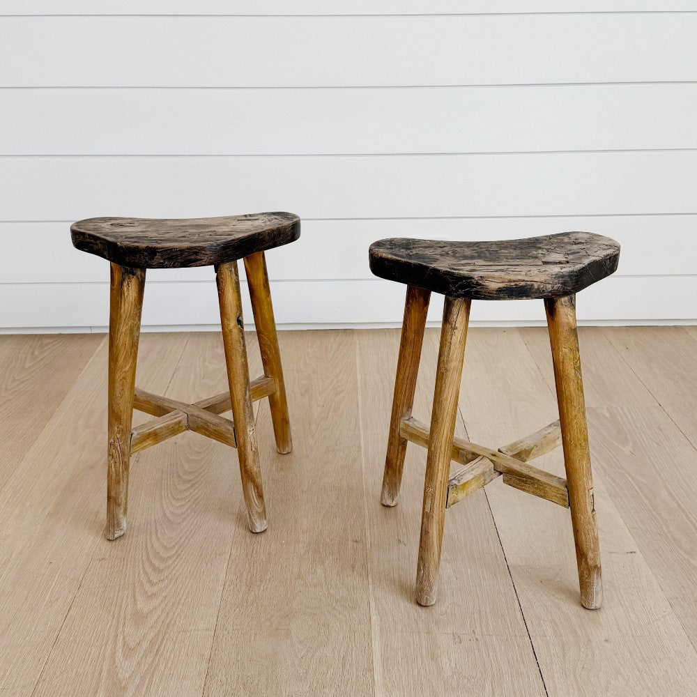 reclaimed wood stool