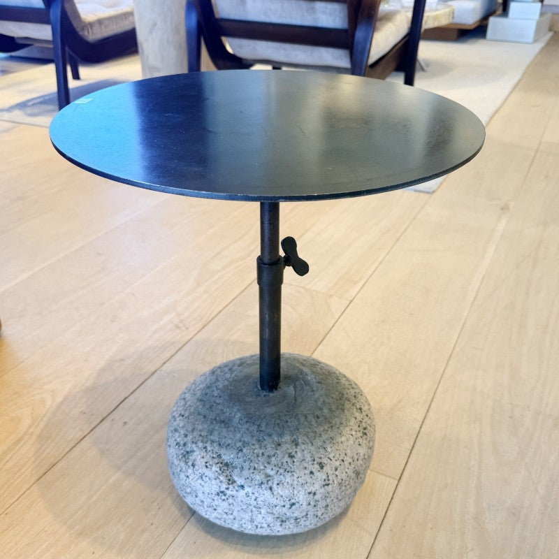 stone & metal cocktail table