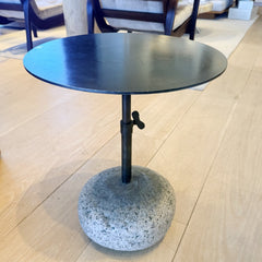 stone & metal cocktail table