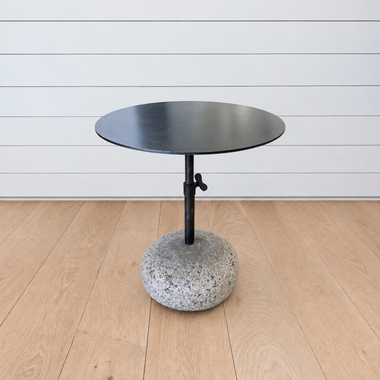 stone & metal cocktail table