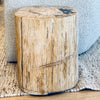 petrified wood stool