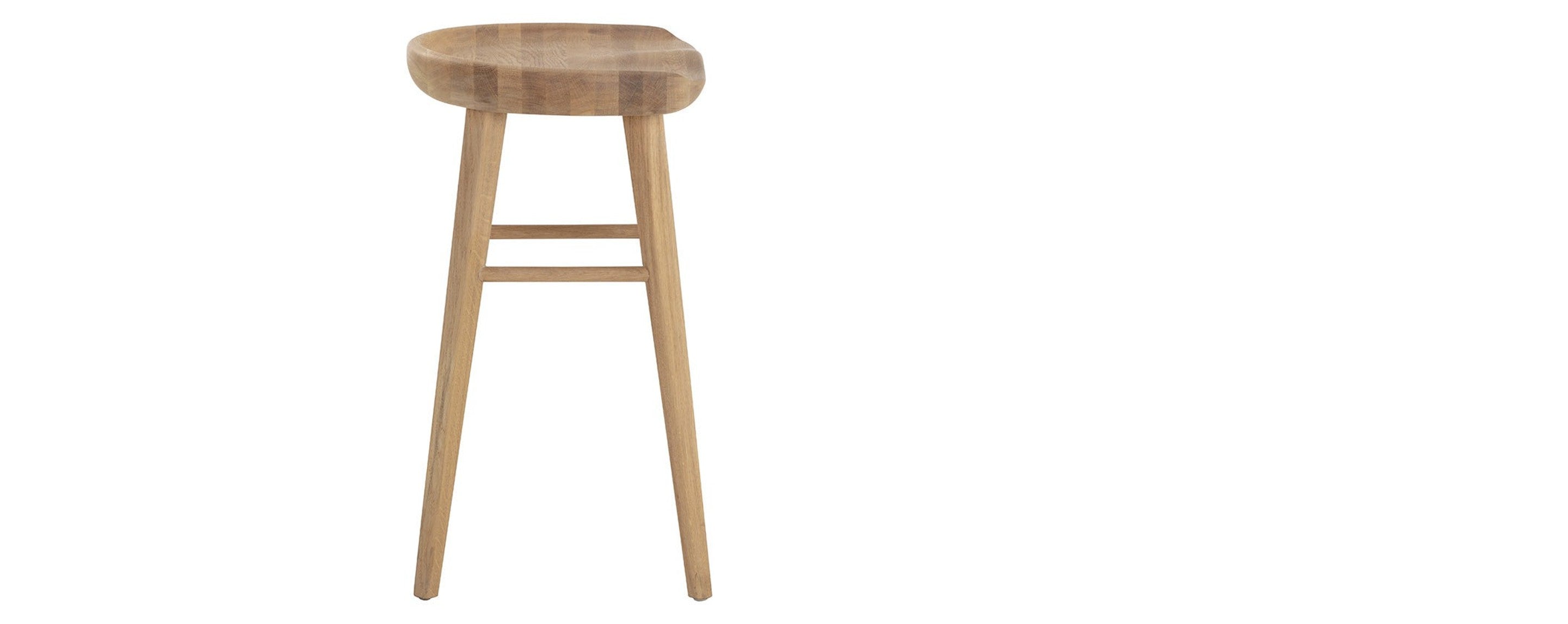 the oak natural counter stool