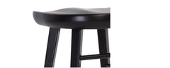 the oak black counter stool