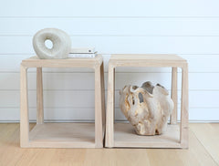 the square elm side table