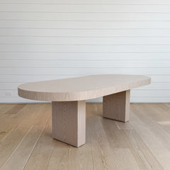 the homenature further lane dining table - racetrack oval