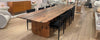 the reclaimed wood dining table