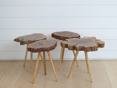 live edge side tables