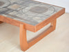 vintage french tile coffee table