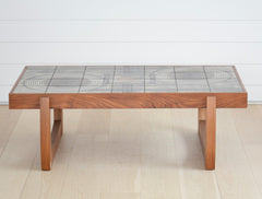 vintage french tile coffee table