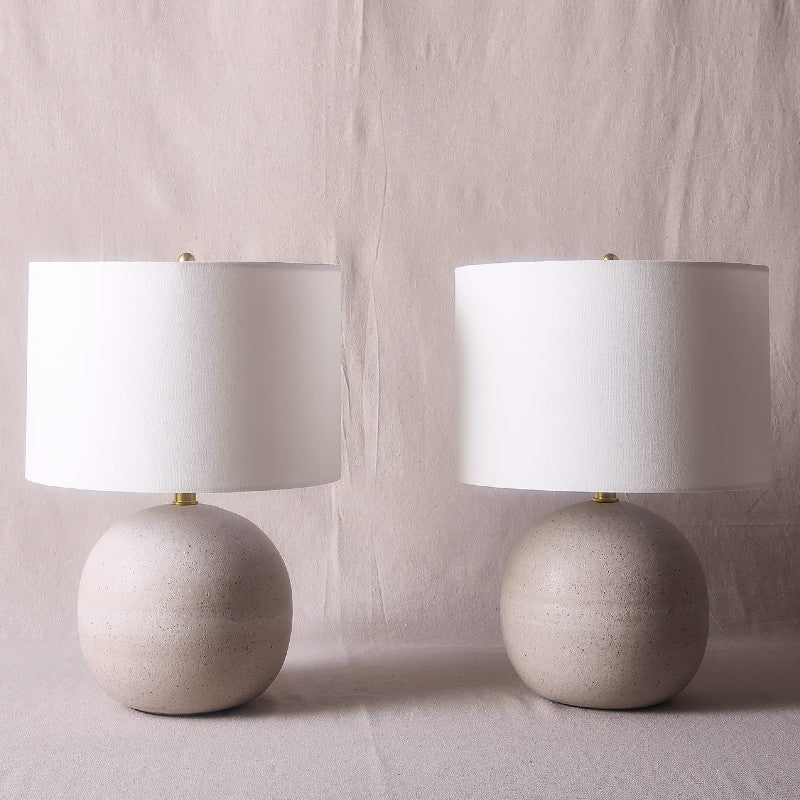 warner walcott bisque sphere lamp