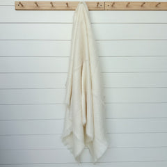 mohair ivory throw