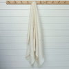 mohair ivory throw