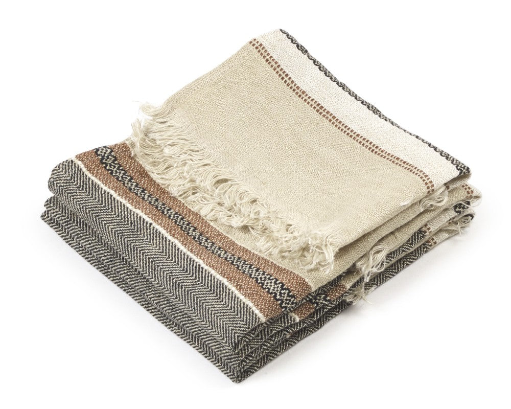 beeswax stripe throw