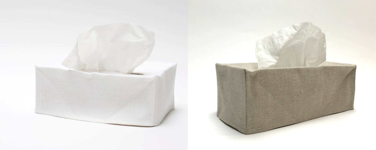 linen tissue box covers