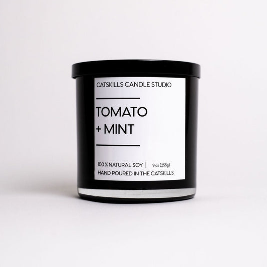 tomato + mint candle