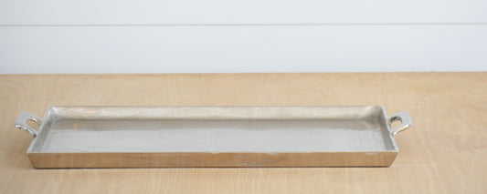 nickel tray with handles