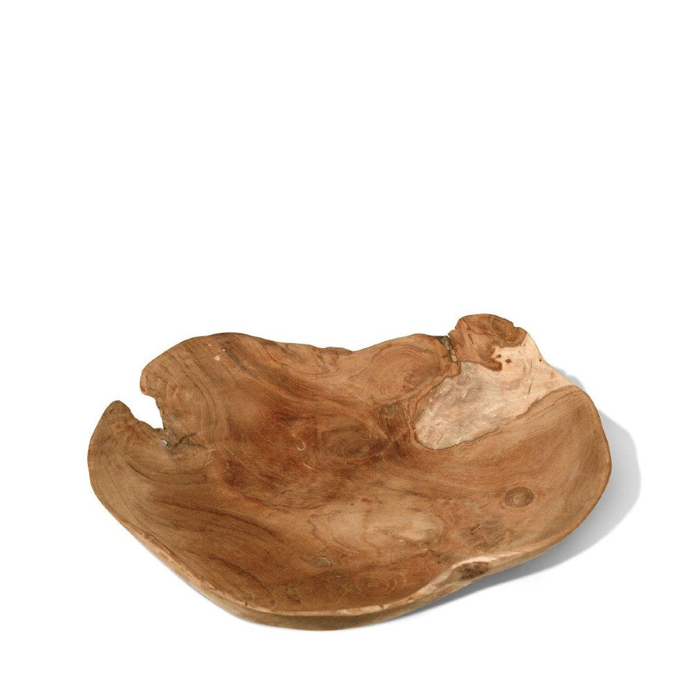 natural organic teak tray, medium