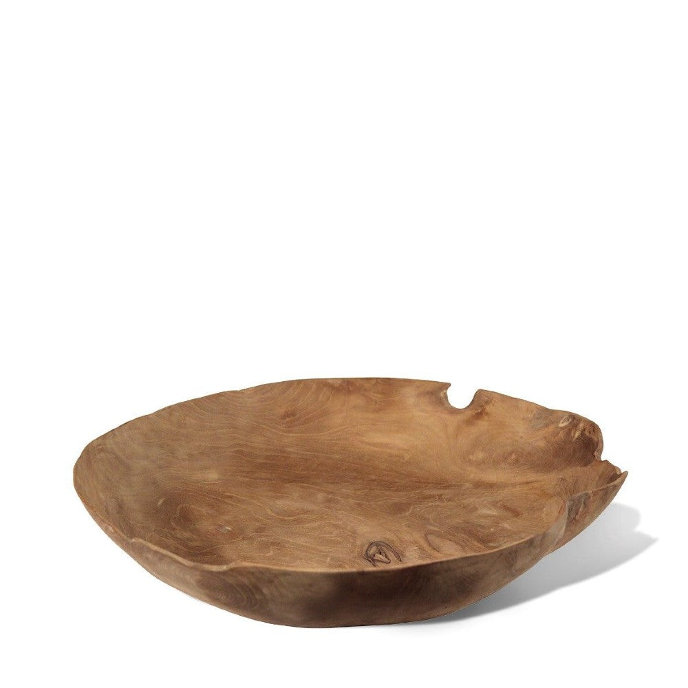 natural organic teak tray, large