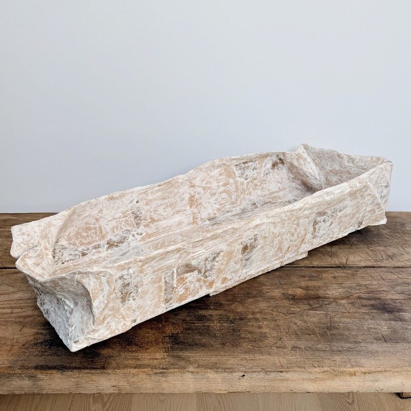 papier mâché short trough