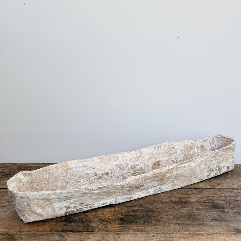 papier mâché long trough