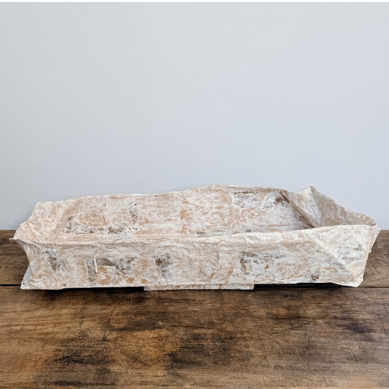 papier mâché short trough