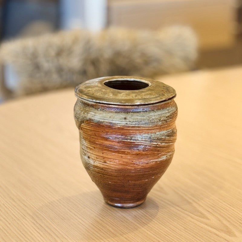 vintage stoneware ceramic vase