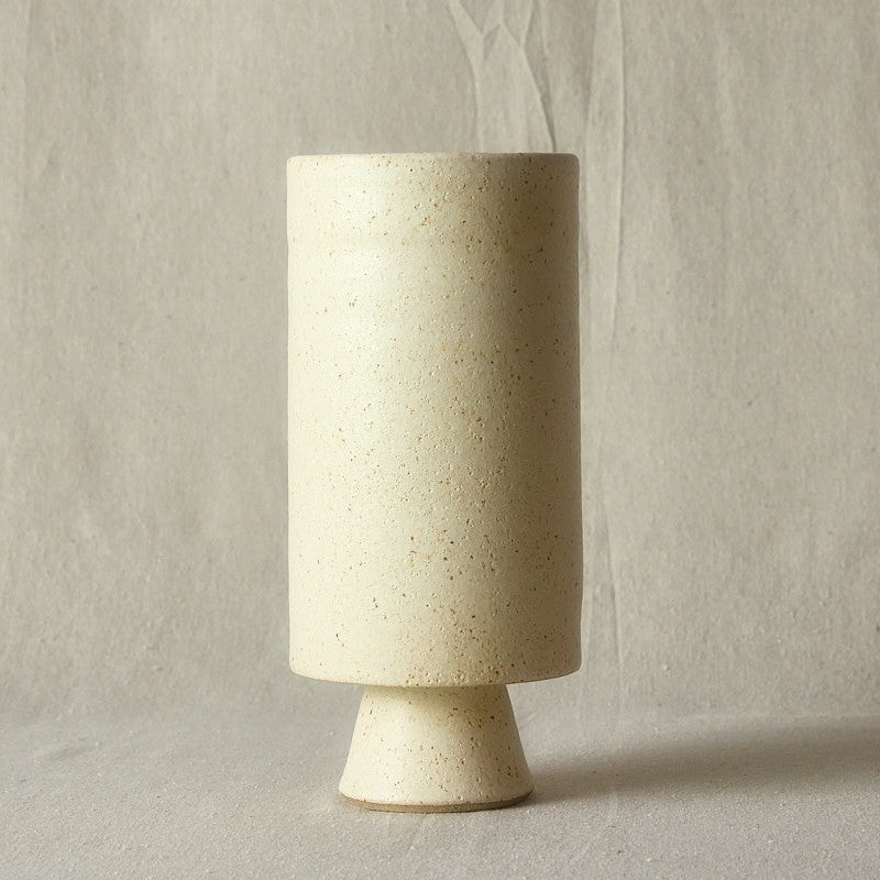 warner walcott cylindar vase w/angular foot
