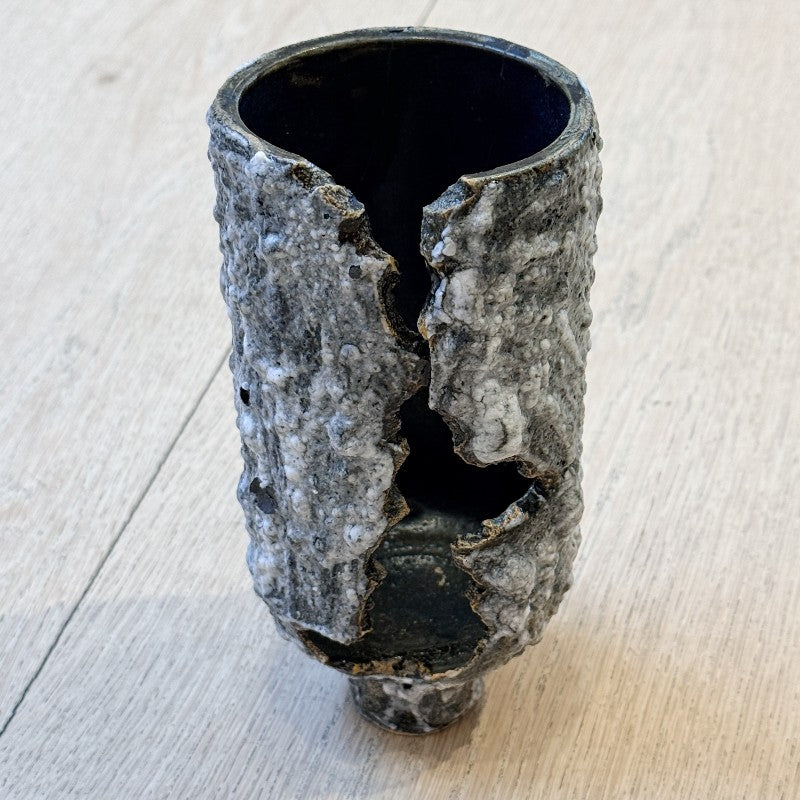 vintage black vase