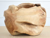 live edge teak root vase