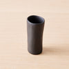 resin vince bud vase, black