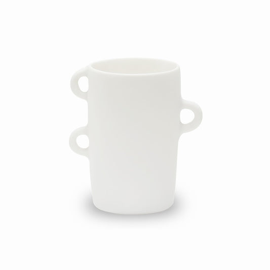 resin loopy vase medium, white