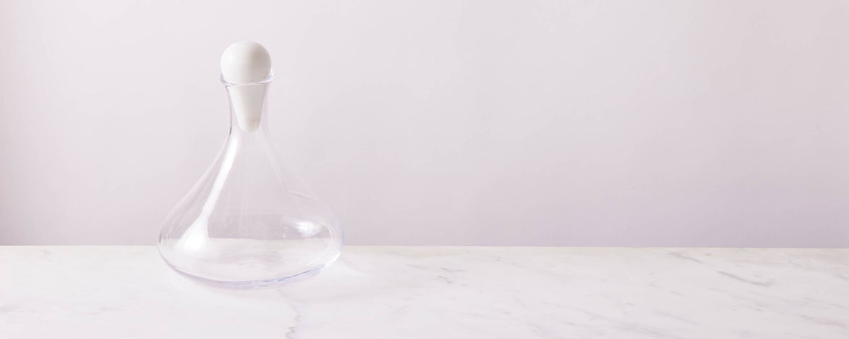 wintner decanter with marble stopper
