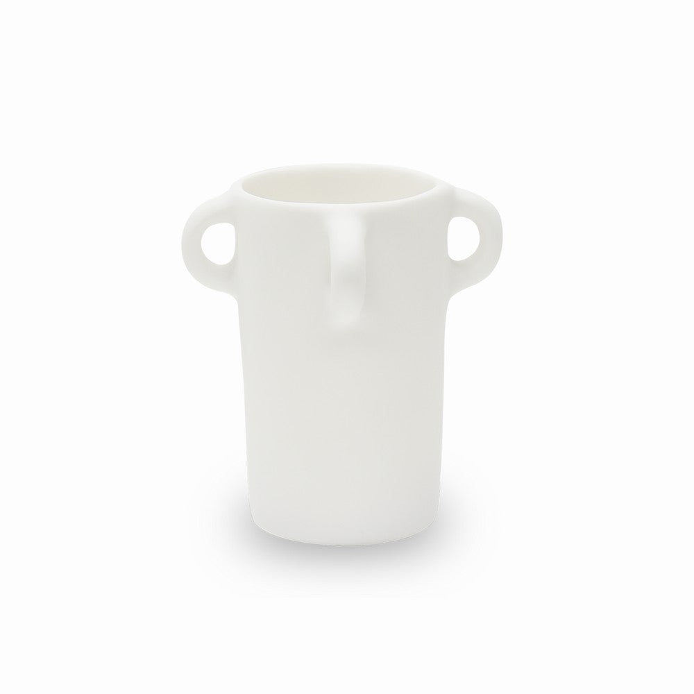 resin loopy vase small, white