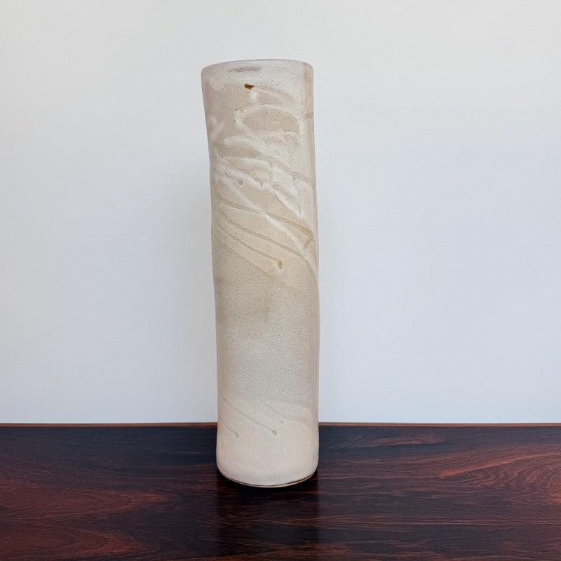 cylinder stone vase, tall