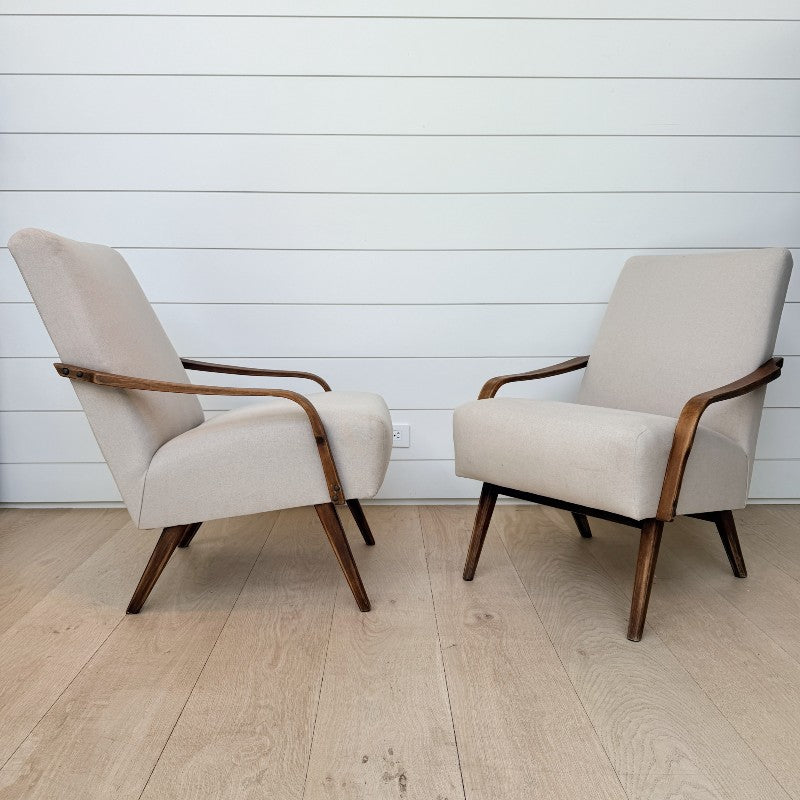 vintage belgian bentwood arm chairs