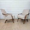 vintage belgian bentwood arm chairs
