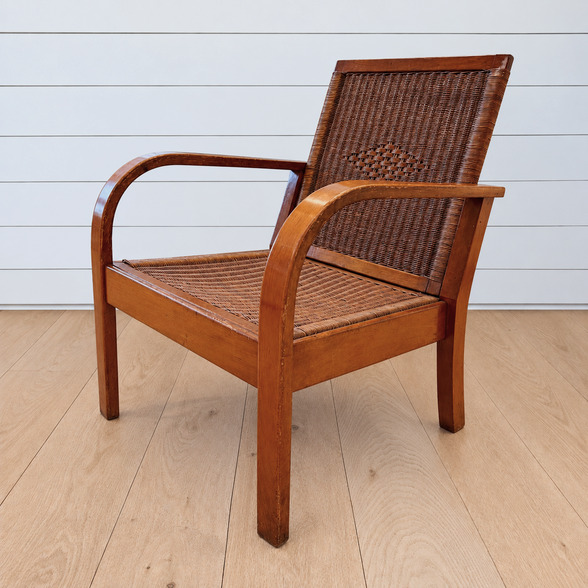 vintage wicker chair