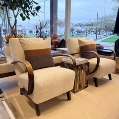 vintage pair of bentwood armchairs