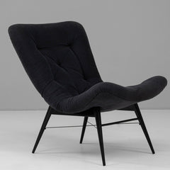 vintage black lounge chair