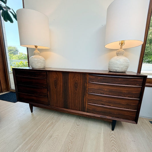 vintage danish rosewood credenza