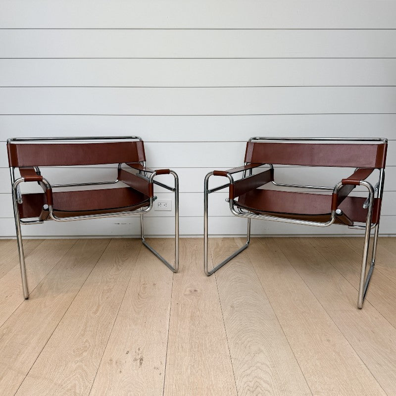 vintage pair of wassily armchairs