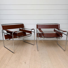 vintage pair of wassily armchairs