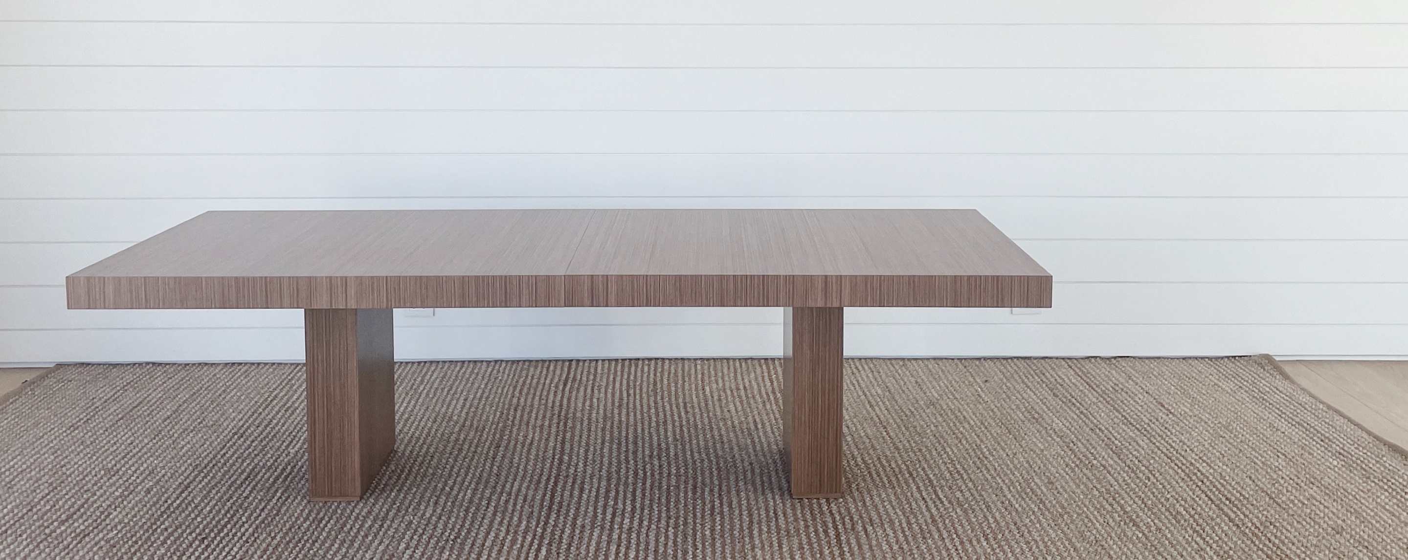 the homenature further lane dining table in walnut (floor model)