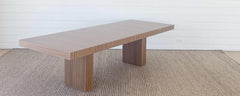 the homenature further lane dining table in walnut