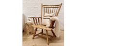 vintage oversized rustic chair