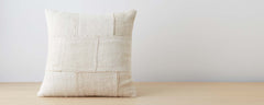 hemp patchwork pillow-24x24