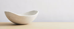 white pearl oval bowls