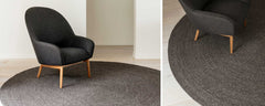 braided weave charcoal area rugs