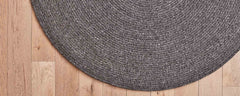 braided weave charcoal area rugs
